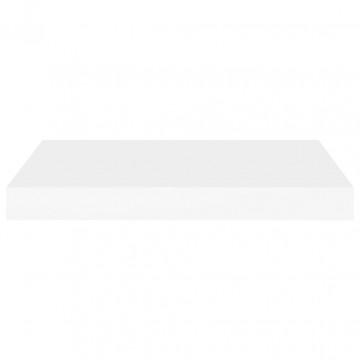 Raft de perete suspendat, alb, 50x23x3,8 cm, MDF - Img 4