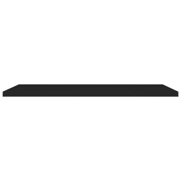 Raft de perete suspendat, negru, 120x23,5x3,8 cm, MDF - Img 4