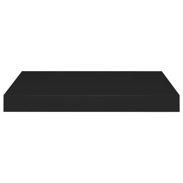 Raft de perete suspendat, negru, 40x23x3,8 cm, MDF - Img 4