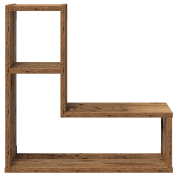Rafturi de perete cub, 2 buc., lemn vechi, 50x15x50 cm lemn - Img 8