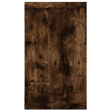 Rafturi de perete cub, 2 buc. stejar fumuriu 80x15x26,5 cm lemn - Img 6