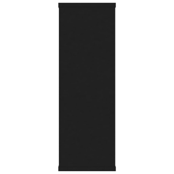 Rafturi de perete, negru, 104x20x58,5 cm, lemn prelucrat - Img 6