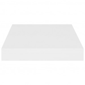 Rafturi de perete suspendate, 2 buc., alb, 23x23,5x3,8 cm, MDF - Img 8
