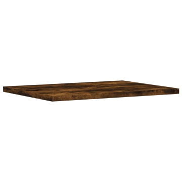 Rafturi perete 4 buc. stejar fumuriu 40x30x1,5 cm lemn compozit - Img 4