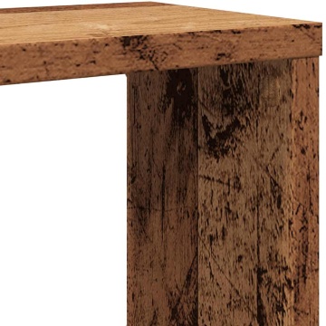 Rafturi perete cub 2 buc. lemn vechi 60x15x23cm, lemn prelucrat - Img 7