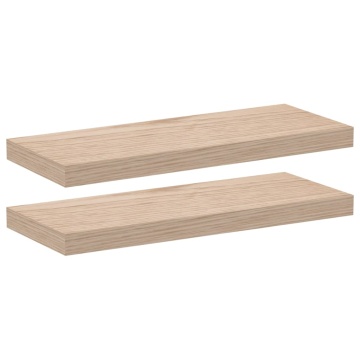 Rafturi plutitoare, 2 buc., 60x23,5x4 cm, lemn prelucrat - Img 2