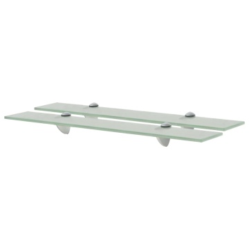 Rafturi suspendate, 2 buc., 60 x 10 cm, sticlă, 8 mm - Img 1