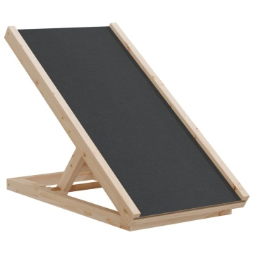 Rampă pentru câini, gri, 70x35 cm, lemn masiv de brad - Img 2