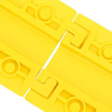 Rampe de protecție cabluri, 4 buc., galben, 100 cm - Img 6