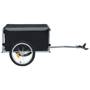 Remorcă pentru bicicletă, negru și gri, 65 kg - Img 3