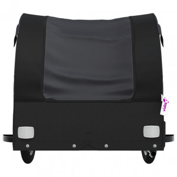 Remorcă pentru biciclete, negru, 45 kg, fier - Img 5