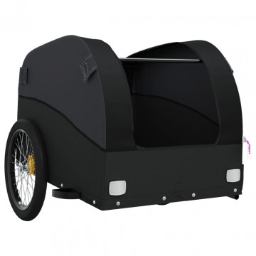 Remorcă pentru biciclete, negru, 45 kg, fier - Img 8