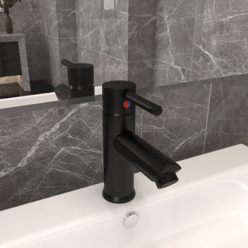 Robinet chiuvetă de baie, negru, 130x176 mm - Img 1