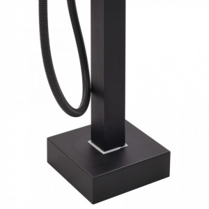 Robinet de cadă independent, negru, 90 cm, oțel inoxidabil - Img 8