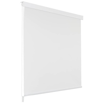 Roletă perdea de duș 100x240 cm Alb - Img 1