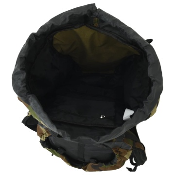 Rucsac de drumeție, verde camuflaj, 100 L, țesătură oxford - Img 6