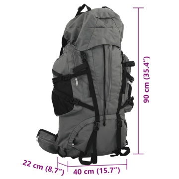 Rucsac de drumeție, verde camuflaj, 100 L, țesătură oxford - Img 7