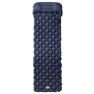 Saltea de camping gonflabilă, cu pernă, 1 persoană, gri - Img 2
