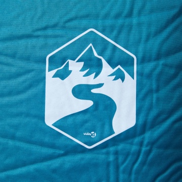 Saltea de camping gonflabilă cu pernă, 1 persoană, turcoaz - Img 3