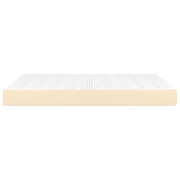 Saltea de pat cu arcuri, crem, 140x200x20 cm, textil - Img 4
