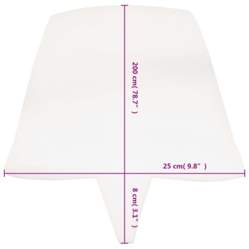 Saltea de pat cu conectare pentru paturi twin, 25 x 200 cm - Img 4