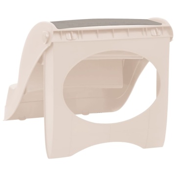 Scări pliabile pentru câini în 3 trepte crem 50x38x38cm plastic - Img 8