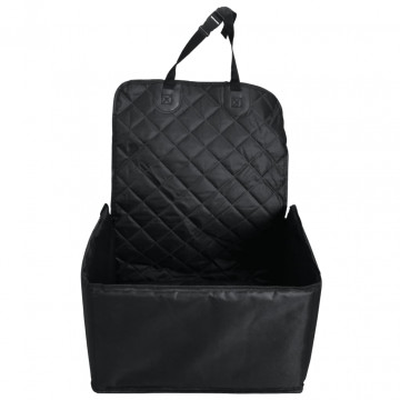 Scaun auto pentru câini, negru, 45x45x25/55 cm - Img 3