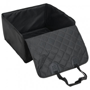 Scaun auto pentru câini, negru, 45x45x25/55 cm - Img 6