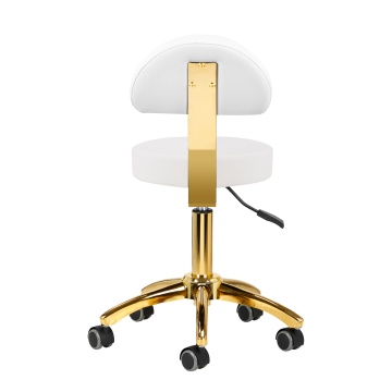 Scaun cosmetic AM-304G alb - Img 4