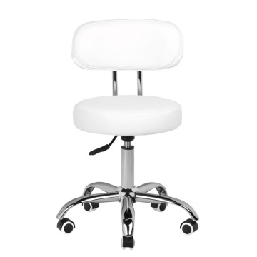 Scaun cosmetic pentru pedichiura a-007 alb - Img 2