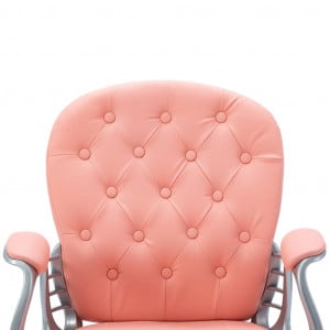 Scaun de birou rotativ, roz, piele ecologică - Img 7