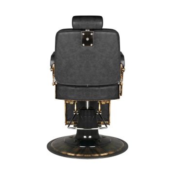 Scaun de frizerie Gabbiano Boss HD Old Leather negru - Img 4