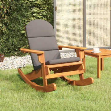 Scaun de grădină Adirondack cu perne, lemn masiv acacia - Img 1