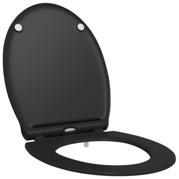 Scaun de toaletă cu eliberare rapidă cu închidere lentă Duroplast Negru - Img 2