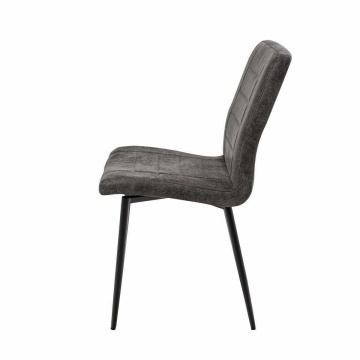 Scaun living s-166, material textil, gri - Img 3