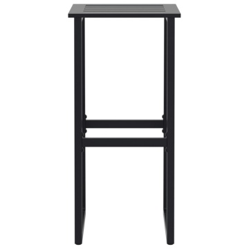 Scaune bar 4 buc. negru 38x38x80 cm oțel vopsit electrostatic - Img 8