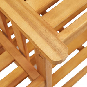 Scaune de grădină cu masă de ceai, 159x61x92 cm, lemn de acacia - Img 5