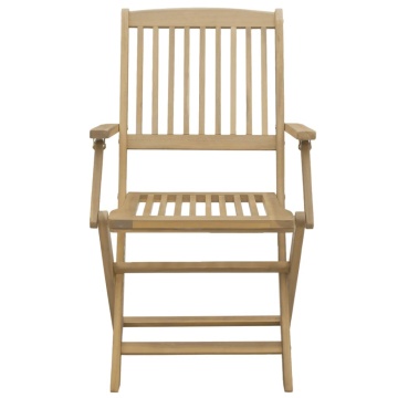 Scaune grădină pliabile 6 buc. 54,5x58x90 cm lemn masiv acacia - Img 7