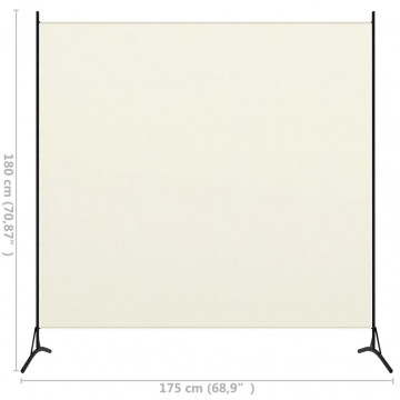 Separator de cameră, crem, 175x180 cm, textil - Img 4