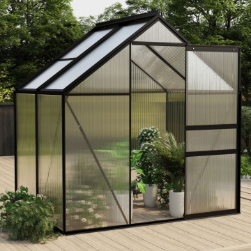 Seră, antracit, 2,47 m², aluminiu - Img 1