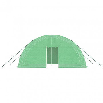 Seră cu cadru din oțel, verde, 12 m², 6x2x2,85 m - Img 4