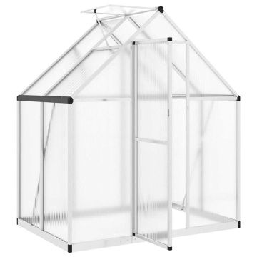 Sere cu cadru de bază, argintiu, 169x114x195 cm, aluminiu - Img 5