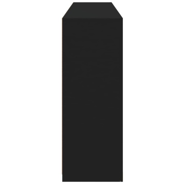 Servantă cu lumini LED, negru, 162x37x100 cm - Img 6