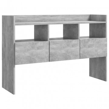 Servantă, gri beton, 105x30x70 cm, PAL - Img 2