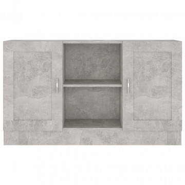 Servantă, gri beton, 120 x 30,5 x 70 cm, PAL - Img 5