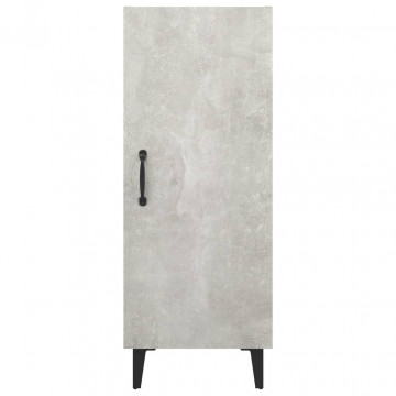 Servantă, gri beton, 34,5x34x90 cm, lemn compozit - Img 5