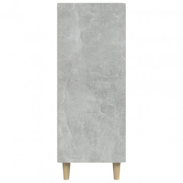 Servantă, gri beton, 69,5x34x90 cm, lemn prelucrat - Img 5
