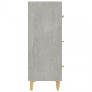 Servantă, gri beton, 70x34x90 cm, lemn prelucrat - Img 4