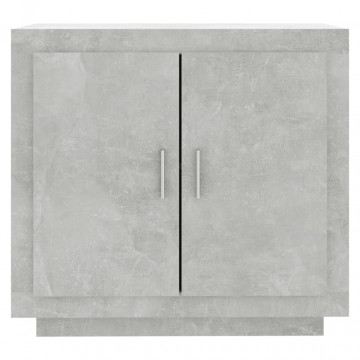 Servantă, gri beton, 80x40x75 cm, lemn compozit - Img 3