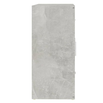 Servantă, gri beton, 91x29,5x65 cm, lemn prelucrat - Img 6